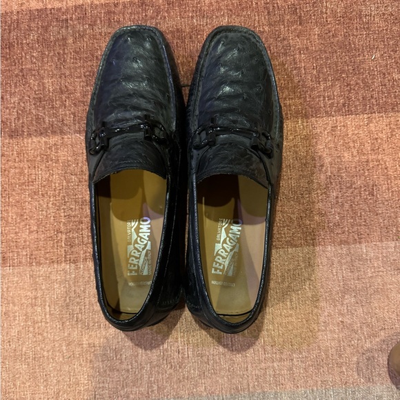 Ferragamo Ostrich Loafers main image 4